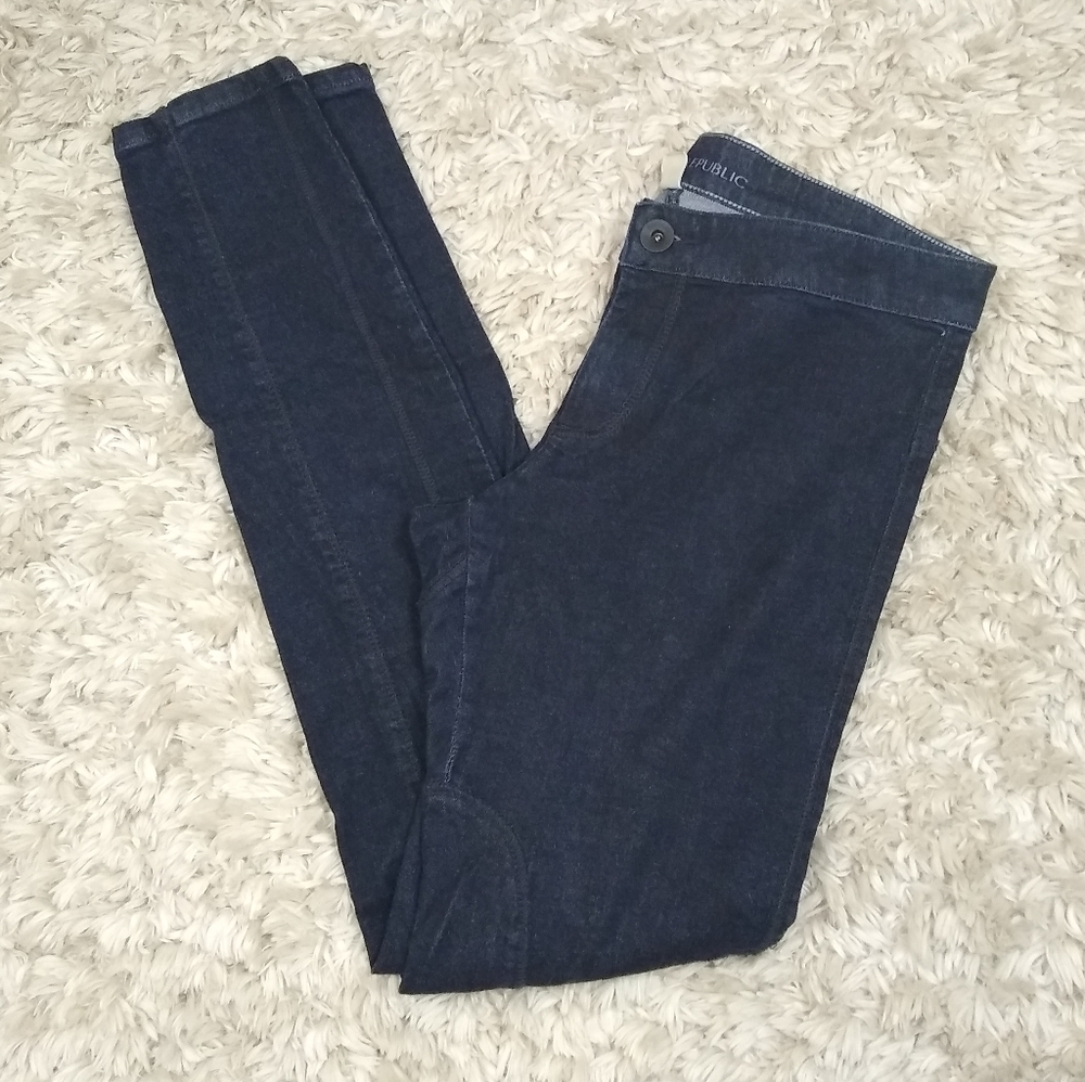 Banana Republic Jodhpur equestrian style dark wash skinny jeans